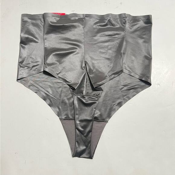 Spanx Shaping Satin Thong in Silver Moon 3X - Picture 8 of 14